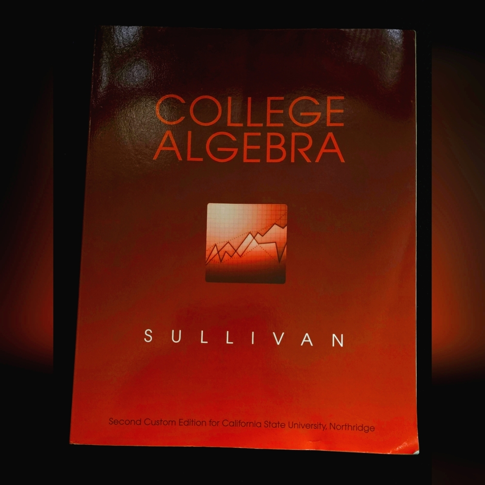 New-But Good : College Algebra Sulivan (CSUN) : Red-Orange